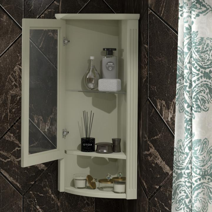 Opadiris Клио шкаф подвесной угловой левый слоновая кость 002277