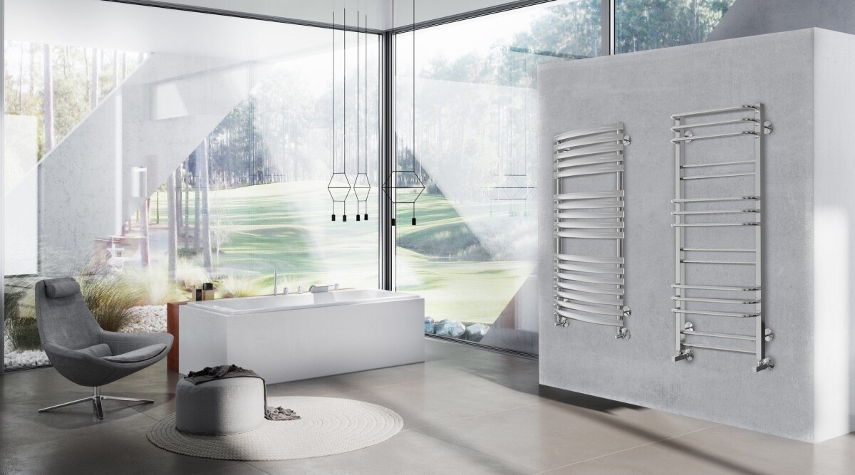 Ravak Optima полотенцесушитель водяной с полкой 500*1000 X04000083686