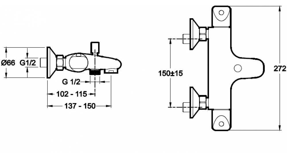 Jacob Delafon Robust E75772-CP смеситель для ванны хром