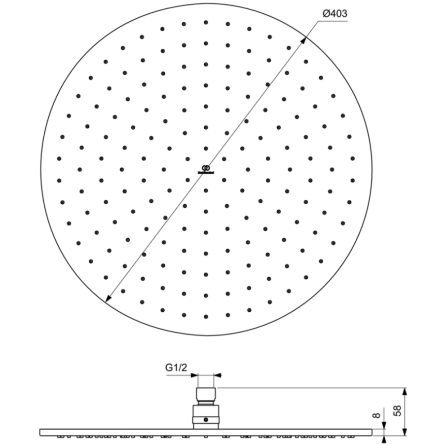 Ideal Standard душевая лейка A5804AA
