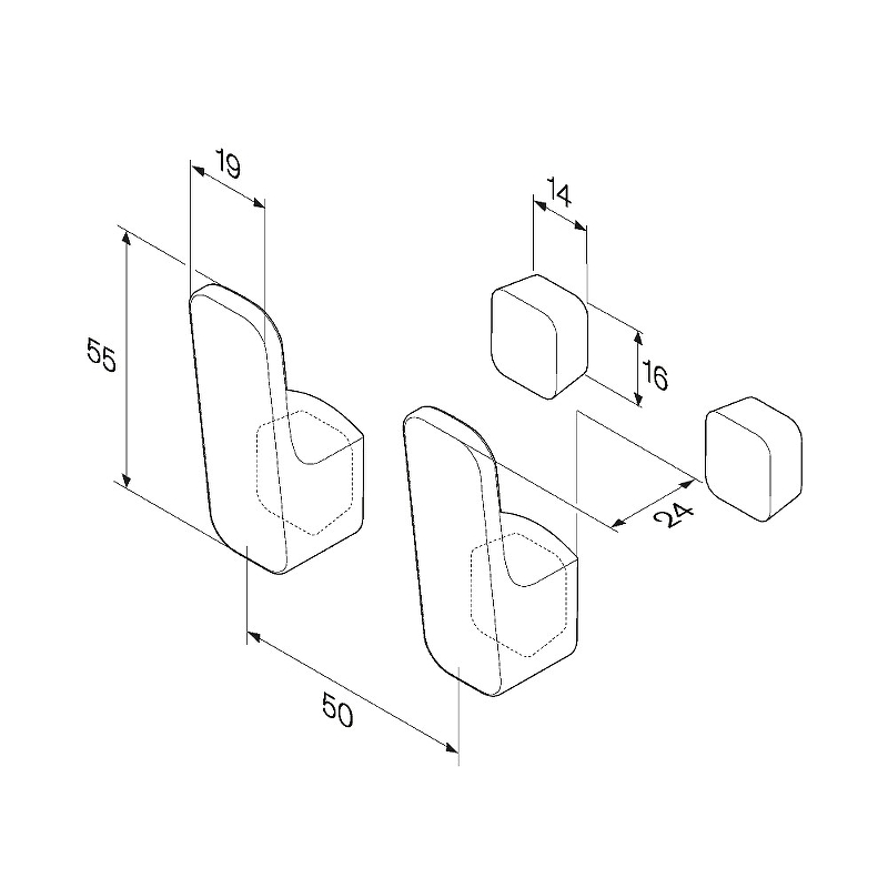Am.Pm Func крючок для полотенец A8F35622