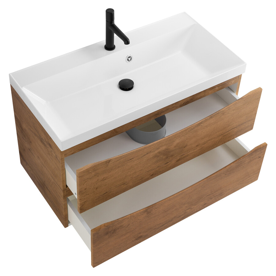 BelBagno Marino 90 см тумба под раковину MARINO-900-2C-SO-RN-P Rovere Nature подвесная