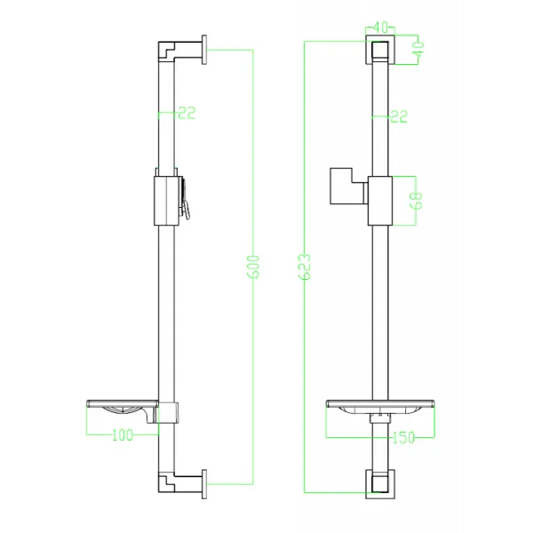 Lemark душевая стойка с мыльницей LM8069C