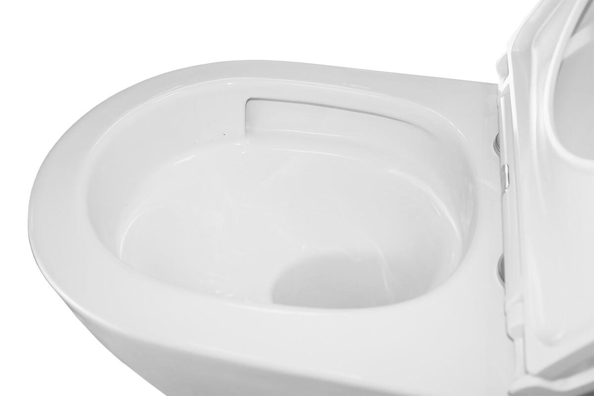 Унитаз подвесной Azario Gloria 360х490х360 безободковый, слив TORNADO, с быстросъемным сиденьем микролифт AZ-2003Т