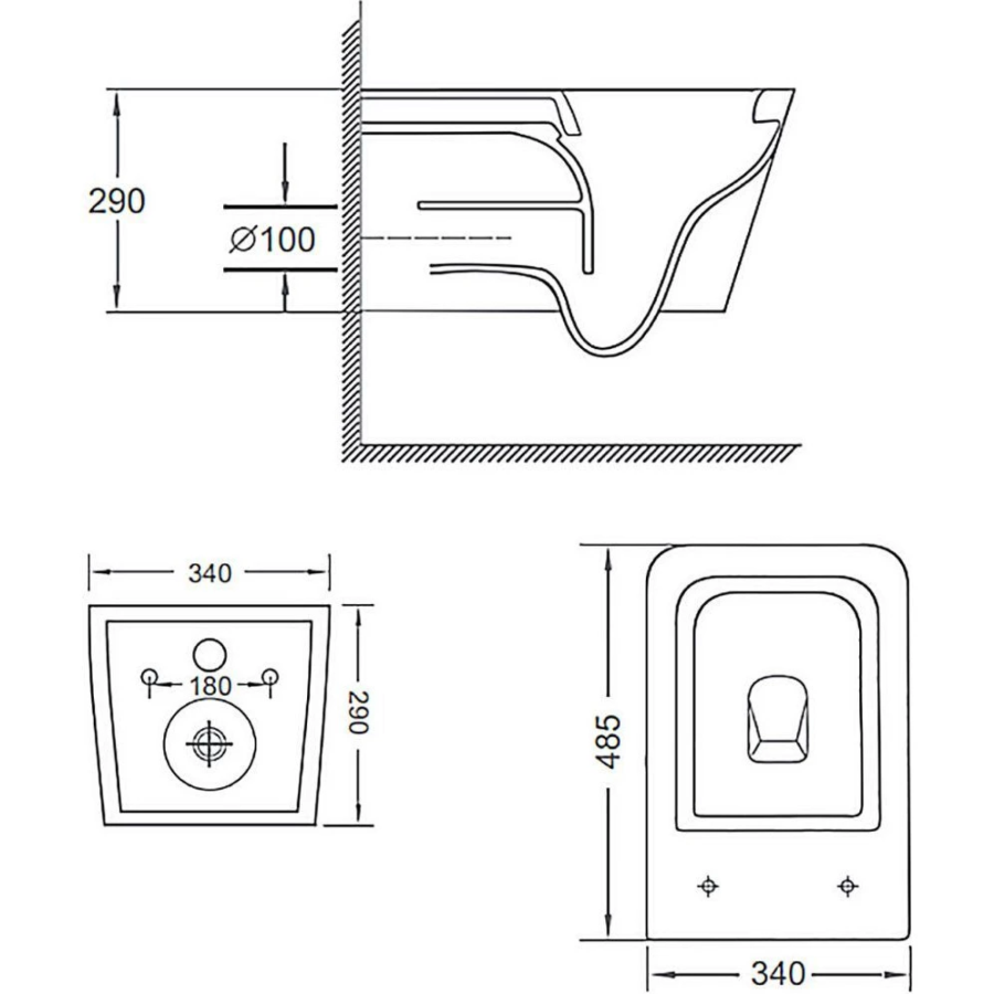 Инсталляция Geberit Duofix Delta 458.149.21.1 с клавишей и унитазом Loranto 91343