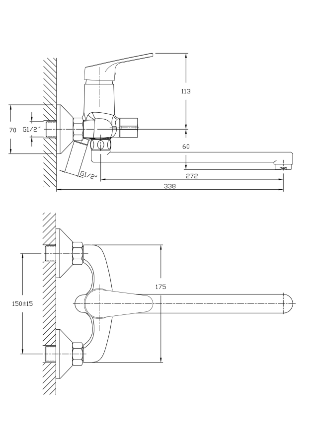 Haiba смеситель для ванны HB2216