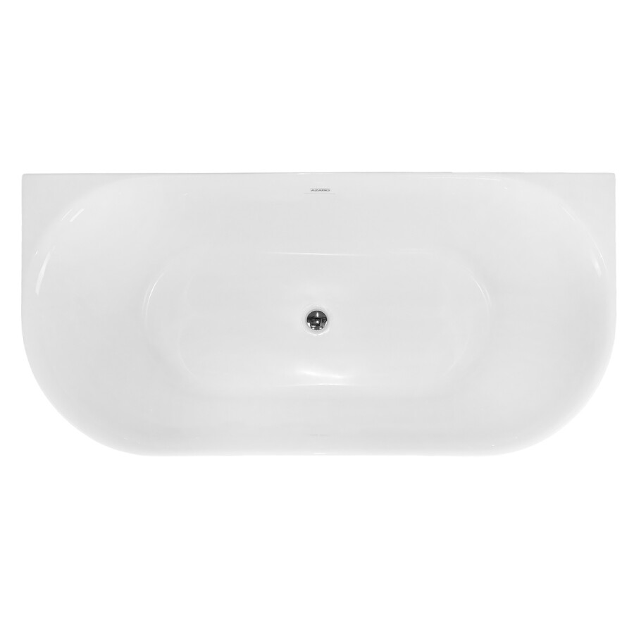 Ванна акриловая Azario Melado 1700х800х580, пристенная, в комплекте с сифоном и металлическими ножками, белый AZ-7005-17W