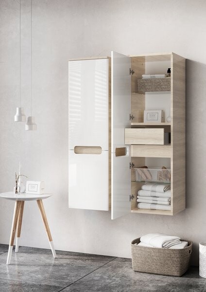 Ravak Classic SB 350 R X000000942 Шкаф-пенал латте/белый, правый