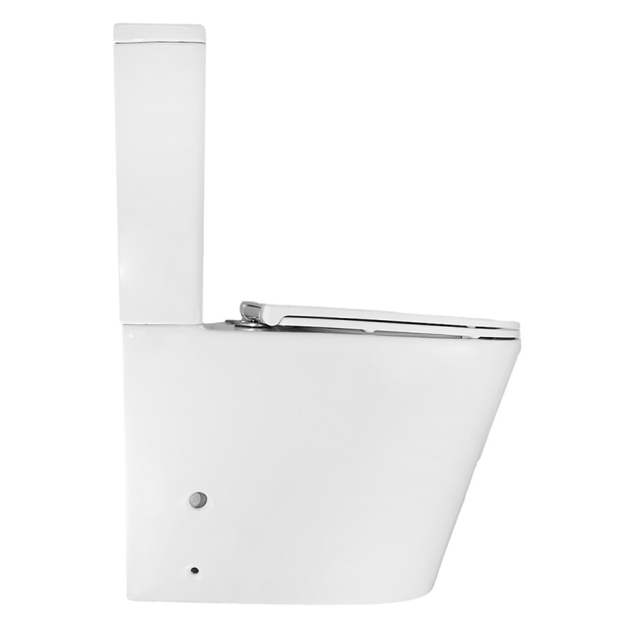 Унитаз-компакт Azario Margo 390х670х880 безободковый, слив Торнадо, с быстросъемным сиденьем микролифт AZ-2125-UQ1