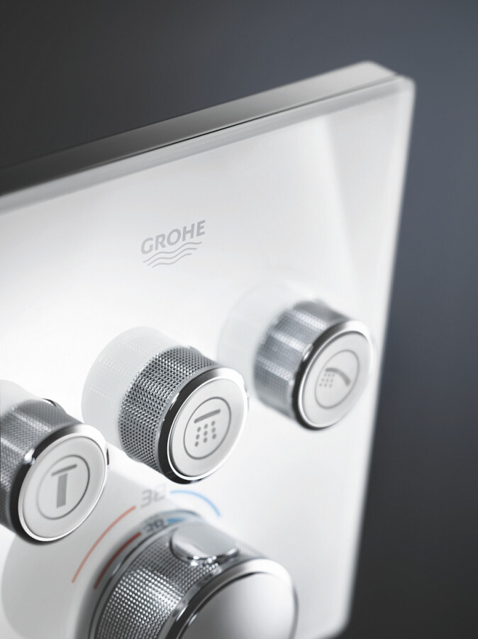 Grohe Grohtherm SmartControl 29157LS0 смеситель для ванны белая луна