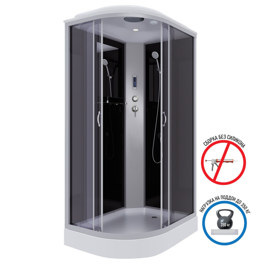 Niagara NG 3512-14RP Душевая кабина 120x80 Правая Без гидромассажа с электроникой 35121433RP