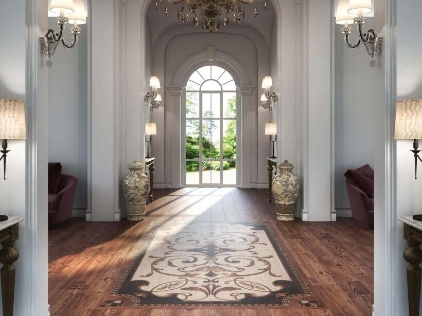 Kerama Marazzi Гранд Вуд DD570800R декорированный правый обрезной керамогранит 80x160 см