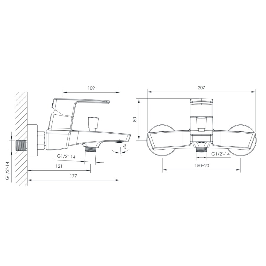 Imprese Grafiky ZMK061901040 смеситель для ванны хром