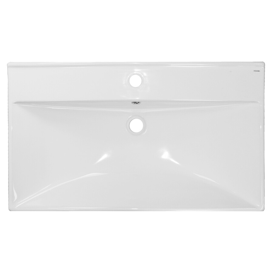 Комплект Тумба Azario Ника 80 Н 815х470х860 напольная, с раковиной Tempo 80, белый глянцевый CS00091370