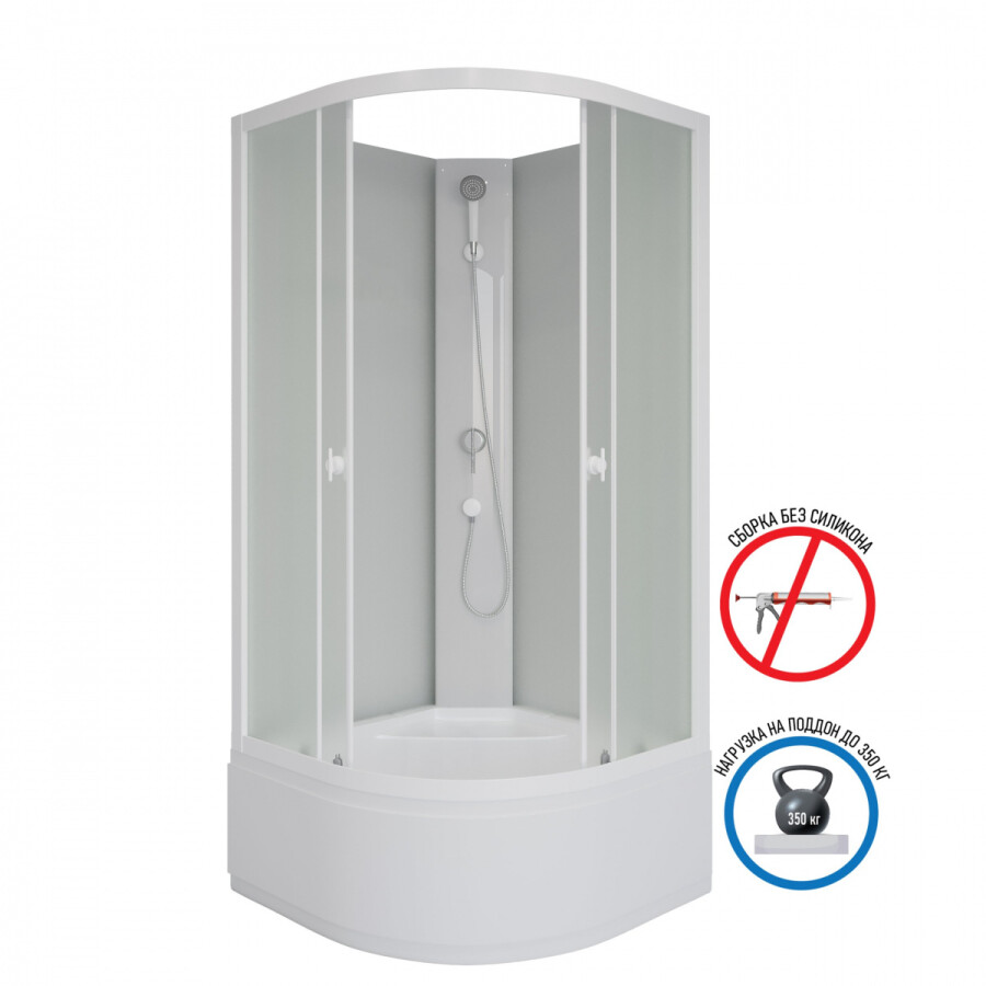 Niagara Promo Душевая кабина 90x90 Без крыши P90/40/MT/BK