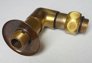 Garcia Кариба античная бронза полотенцесушитель водяной 500*700 бок 500