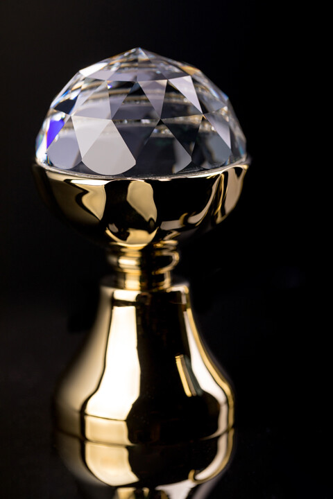 Смеситель для биде Boheme Imperiale Presente Золото с кристаллом Swarovski 336