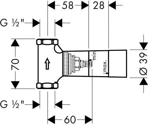 Hansgrohe 15972000S130 Set HG запорный вентиль (15972000+15970180) Хром