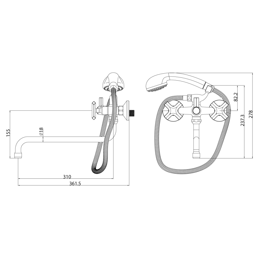 Lemark Promotion смеситель для ванны LM6051C
