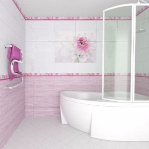 Нефрит Фреш 25х50 см плитка настенная бордо