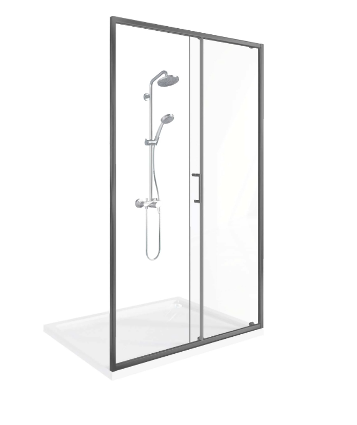BAS Lite WTW-130-C-GM душевая дверь в нишу 1300х1900 Оружейная сталь ЛТ00044