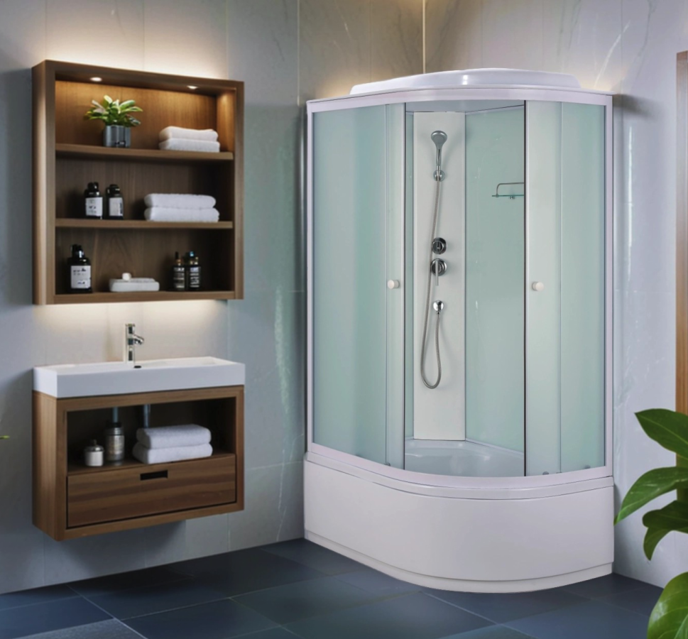 Душевая кабина Loranto 1200x800x2150 поддон 40 см Левая CS-886EDTM/W-120