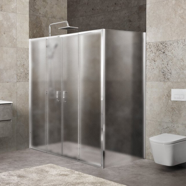 BelBagno UNIQUE-AH-21-150/180-90-C-Cr душевое ограждение