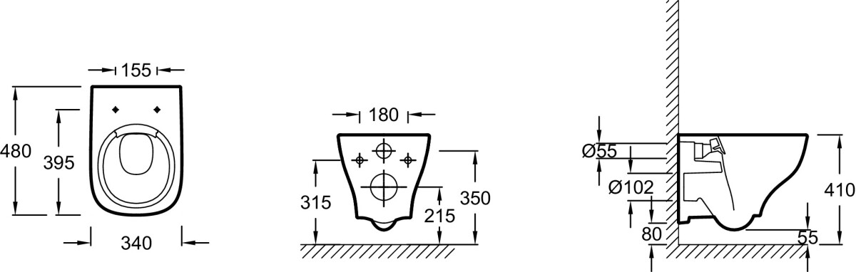 Jacob Delafon Struktura EDF102-00 унитаз подвесной