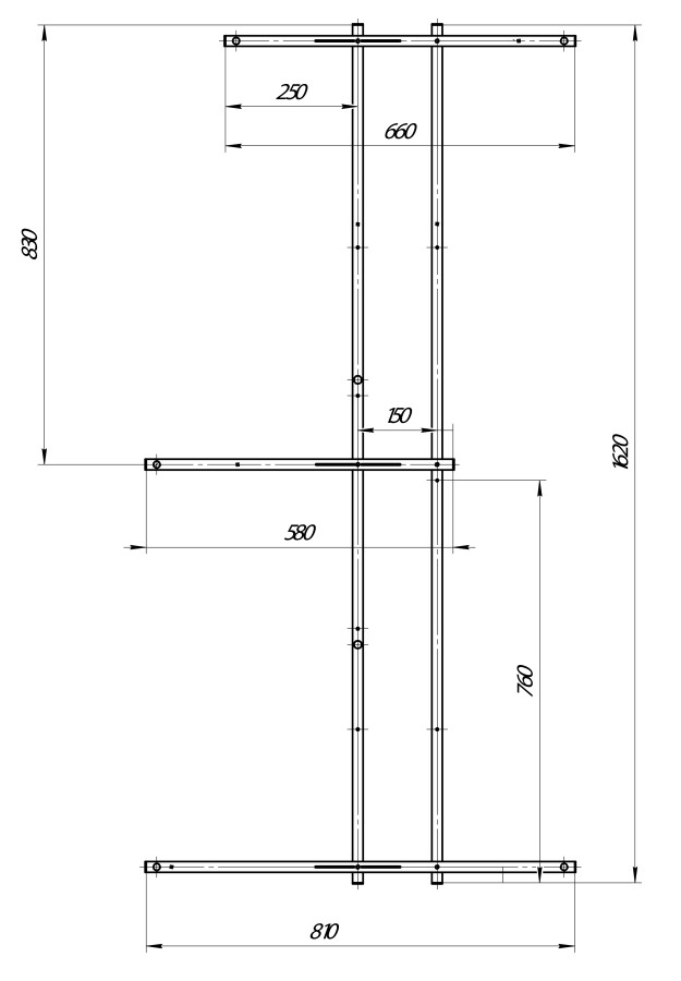 Marka One Linea 165 каркас для ванны разборный 03лин16585