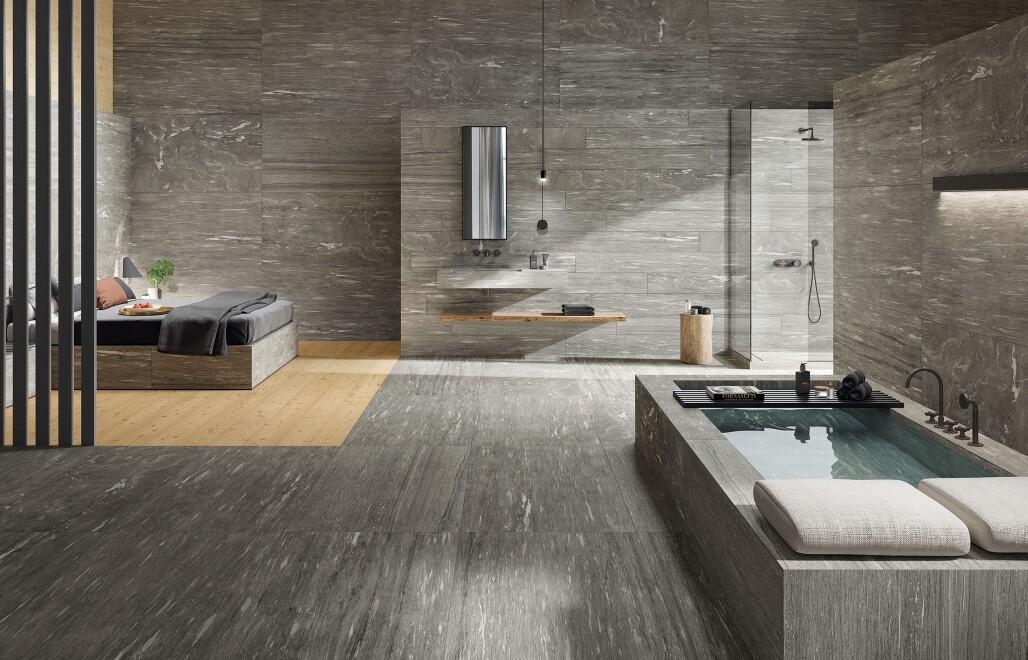 Italon Скайфолл Гриджио Альпино керамогранит 20х160 610010001873