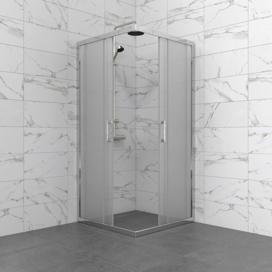 Душевое Ограждение Triton pro Фикс-Хром-Вельвет 90х90 Щ0000077107