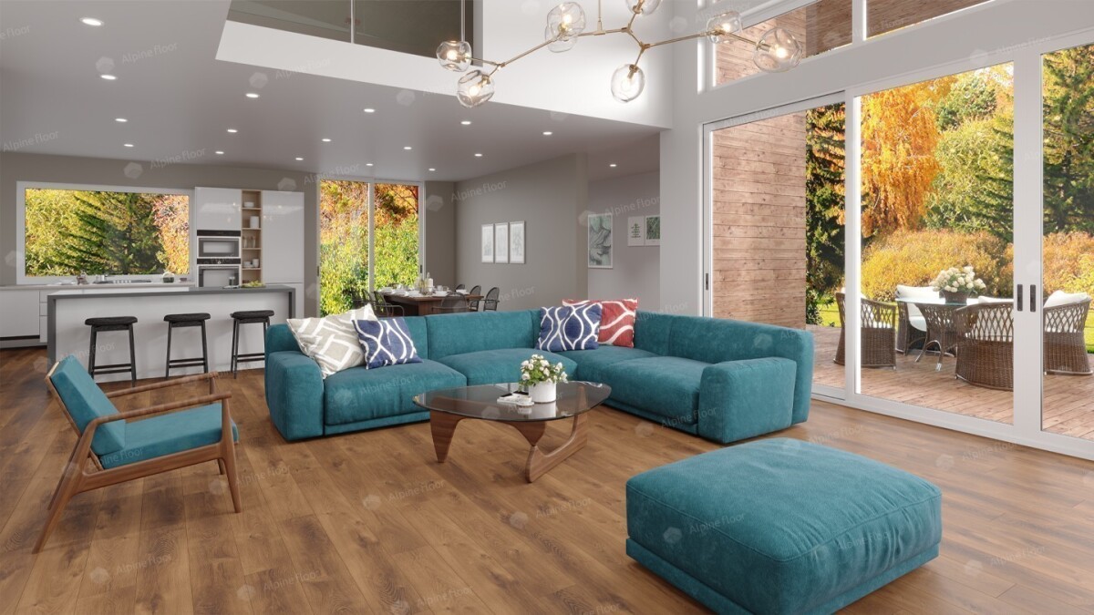 Alpine Floor Premium XL ABA SPC ламинат Дуб Насыщенный ECO 7-7 1524 х 180 x 8 mm