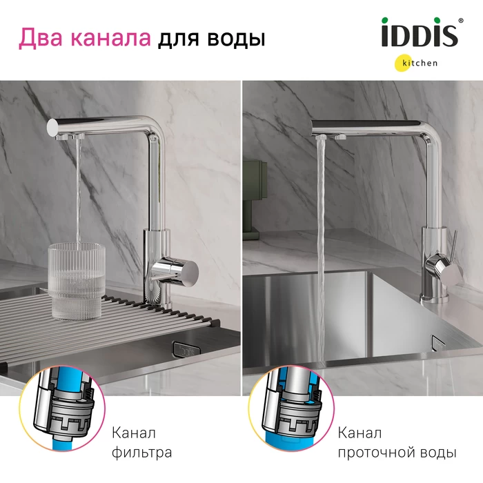 Iddis Rule смеситель для кухни хром RULSBLFi05