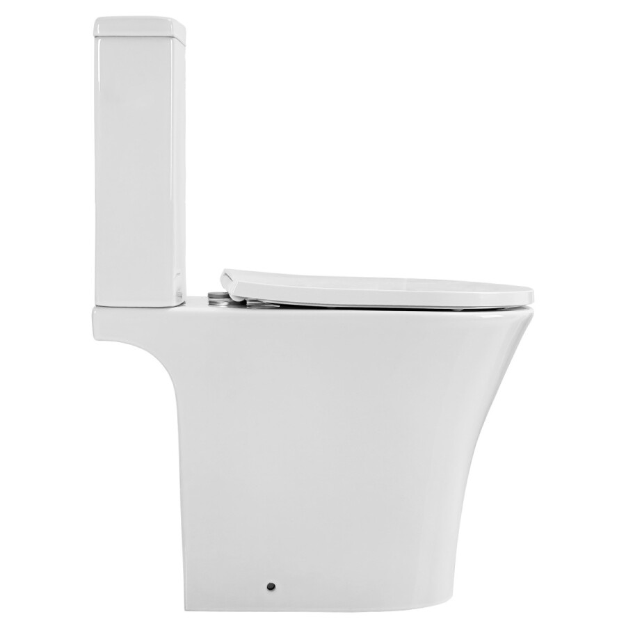 Унитаз-компакт Azario VISE 640х365х820 напольный, безободковый, в комплекте с быстросъемным сиденьем микролифт AZ-1343BT