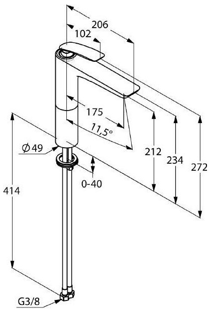Kludi Balance смеситель для раковины 522960575
