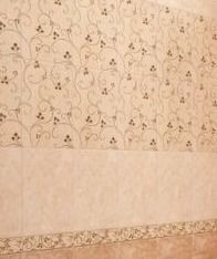 Газкерамика Камелия 7х25см бордюр 1 настенный светло-кремовый глянцевый 