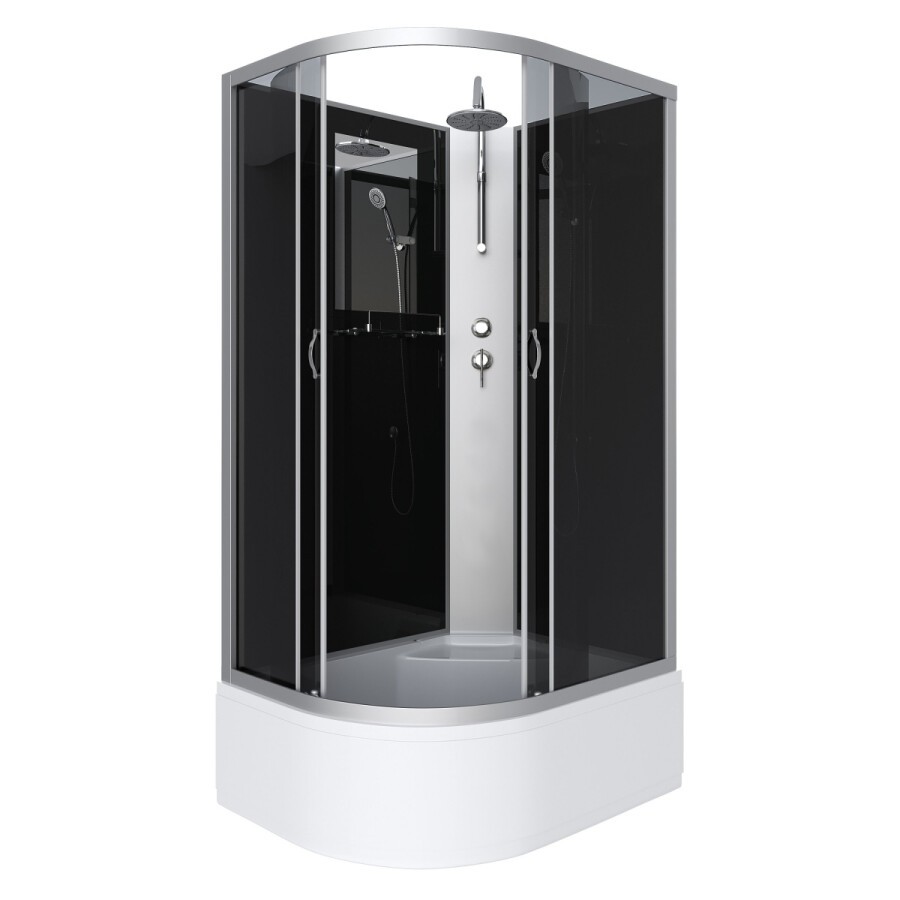 Niagara NG 2510-14RBKT Душевая кабина 120x80 Без крыши правосторонняя + Тропический душ 25101434RBKT