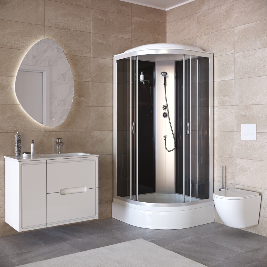 Душевая кабина Taliente TA-9091G 90х90 четверть круга