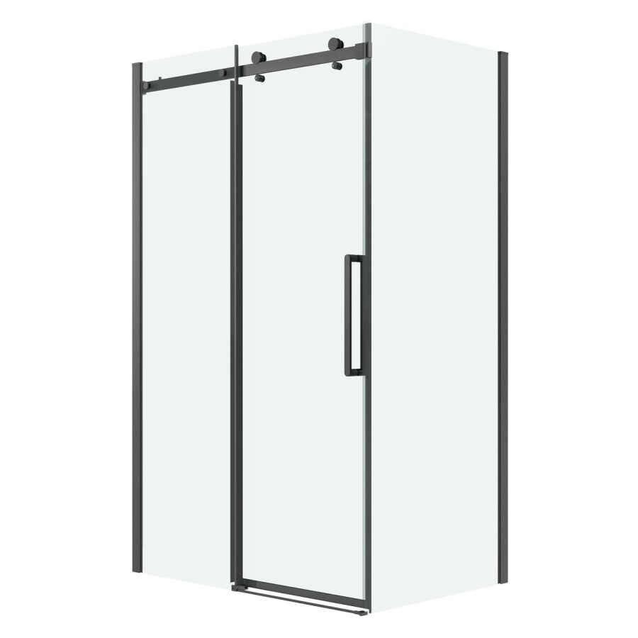 Боковая стенка Grossman Classic 200.K33.04.70.21.00 (70х195) черный матовый,стекло прозрачное, 1 место