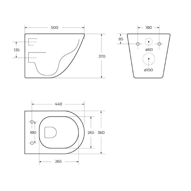 BelBagno унитаз подвесной безободковый BB046CH-TOR