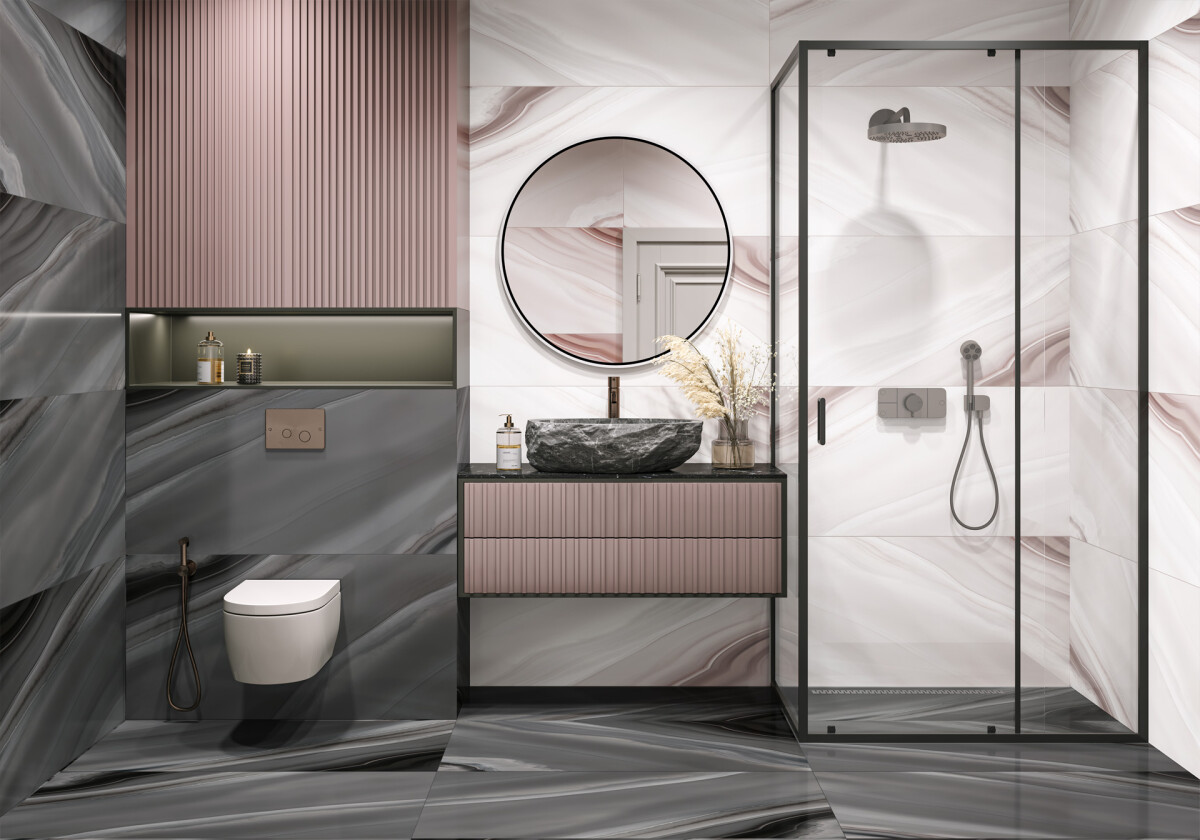 Керамогранит 60120ANG25HG LCM Angel Agate Graphite Суперполированный 600 x 1200 x 8 мм.