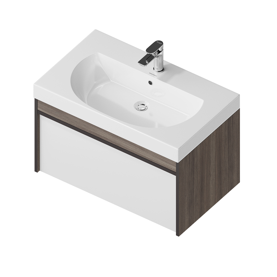 Kerama Marazzi Modula тумба подвесная 80, арабика MO.80.1+1AR