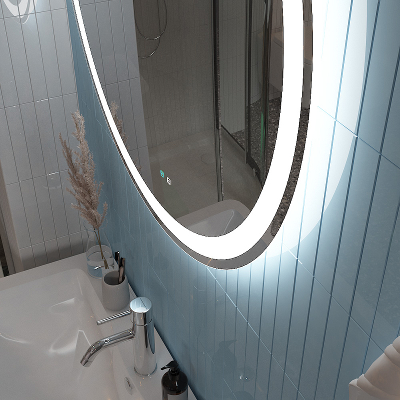 BelBagno зеркало с подсветкой, голосовым управлением и подогревом SPC-RNG-800-LED-TCH-SND