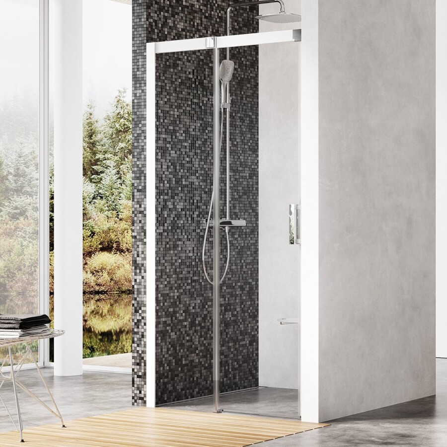 Ravak Matrix Душевая дверь MSD2-110 L белый+транспарент 0WLD0100Z1