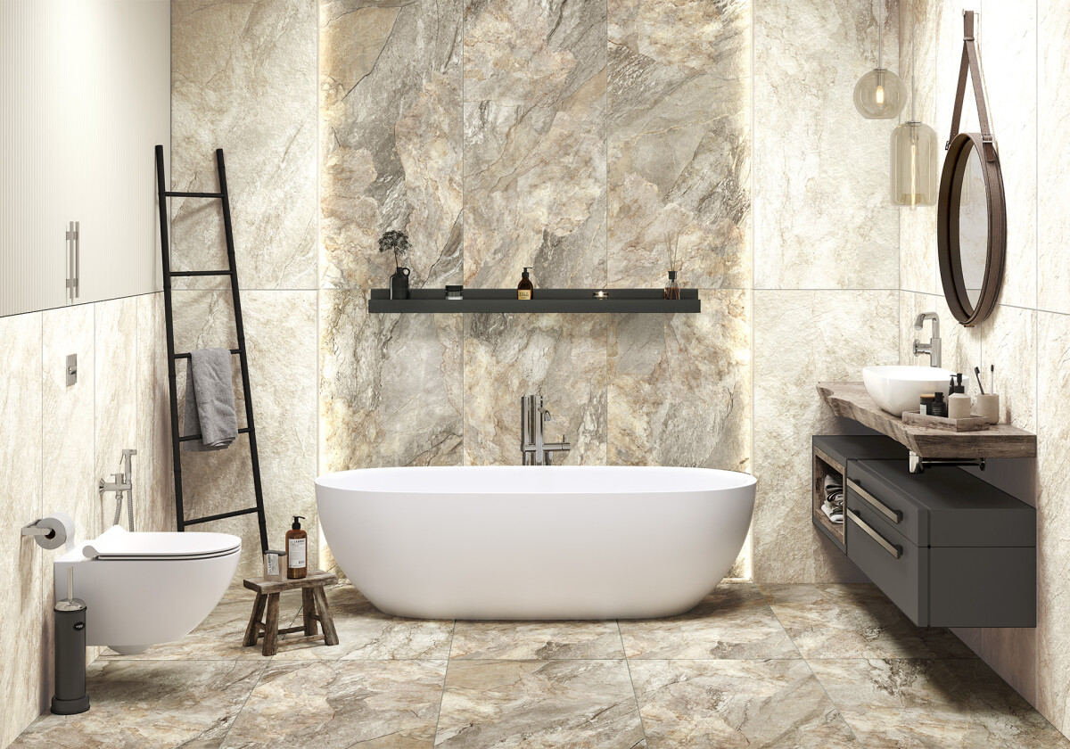 Керамогранит Delacora D30004M Slate Gray матовый карвинг 300x600x9.5