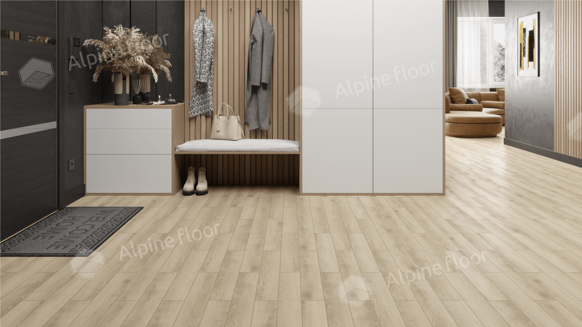 Ламинат Alpine Floor Herringbone LF102-8A Дуб Орлеан 606 х 101 х 8 mm
