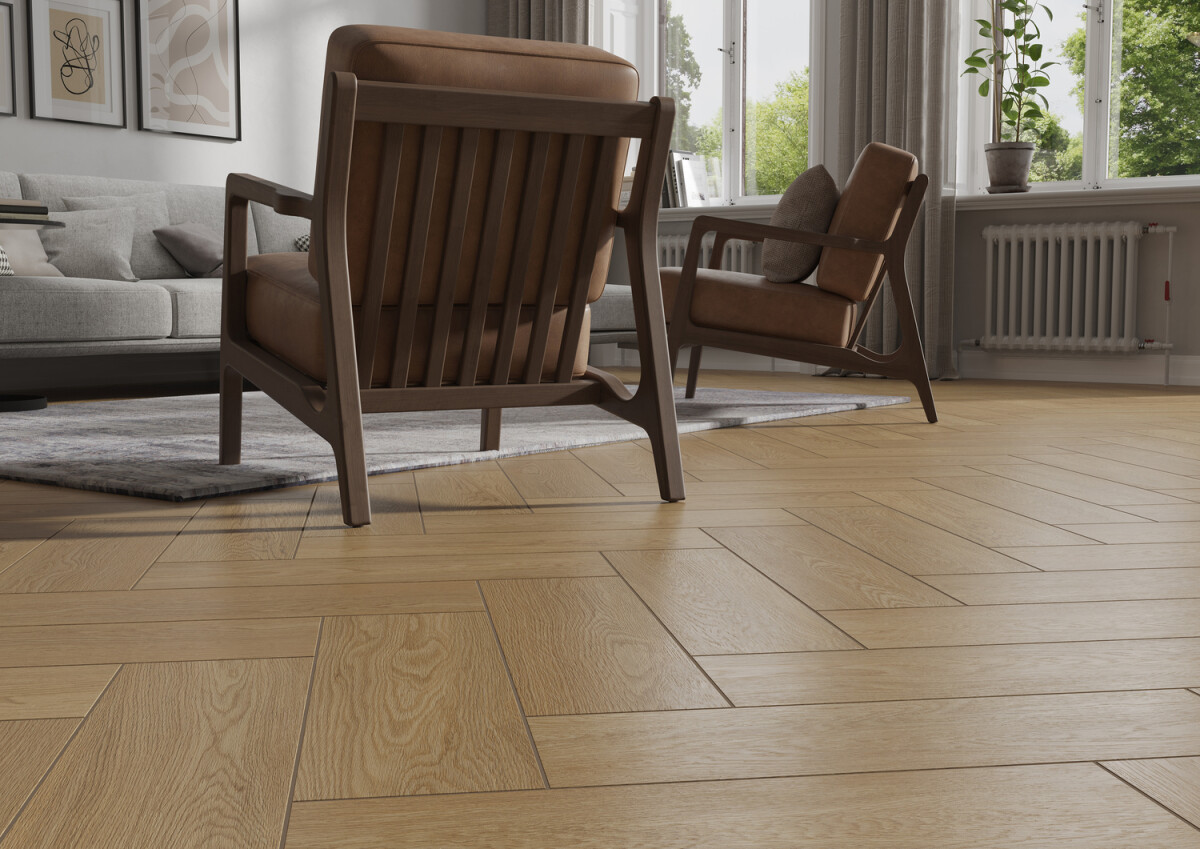 Керамогранит Cersanit Teakwood светло-коричневый рельеф 18,5x59,8 A17898