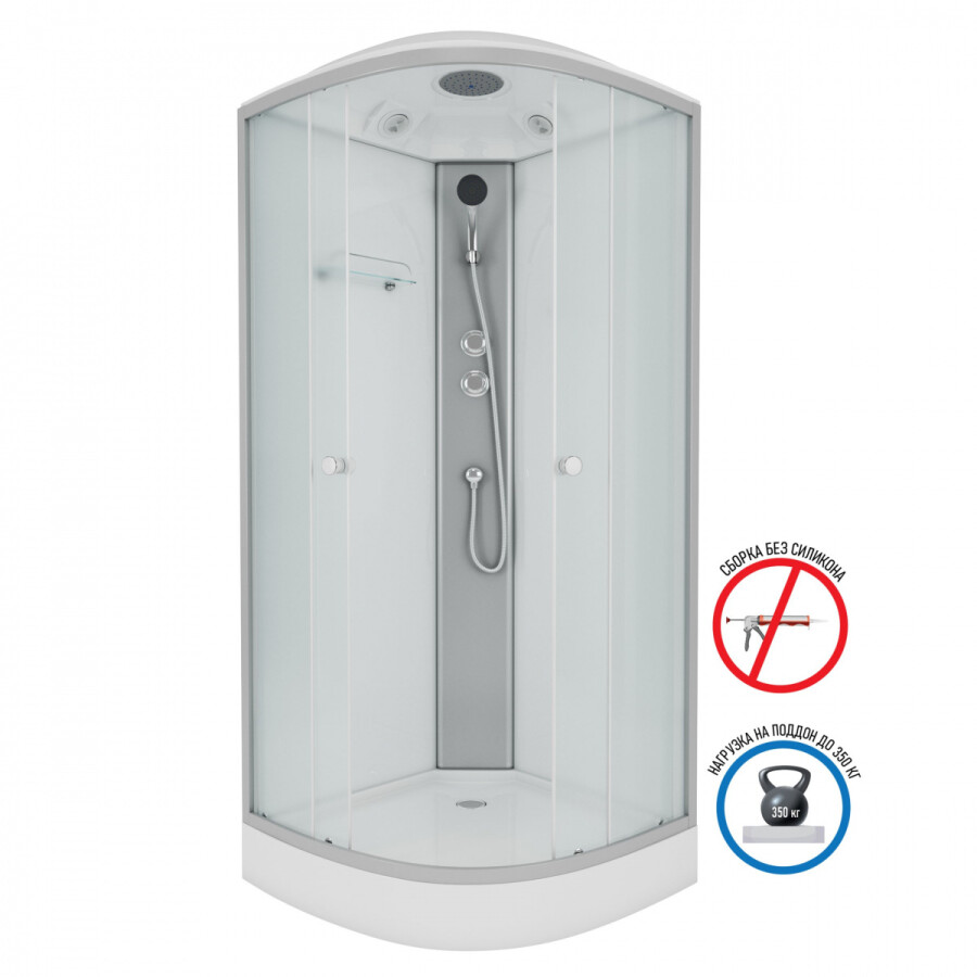 Niagara Eco Душевая кабина 100x100 Тропический душ E100/13/MT
