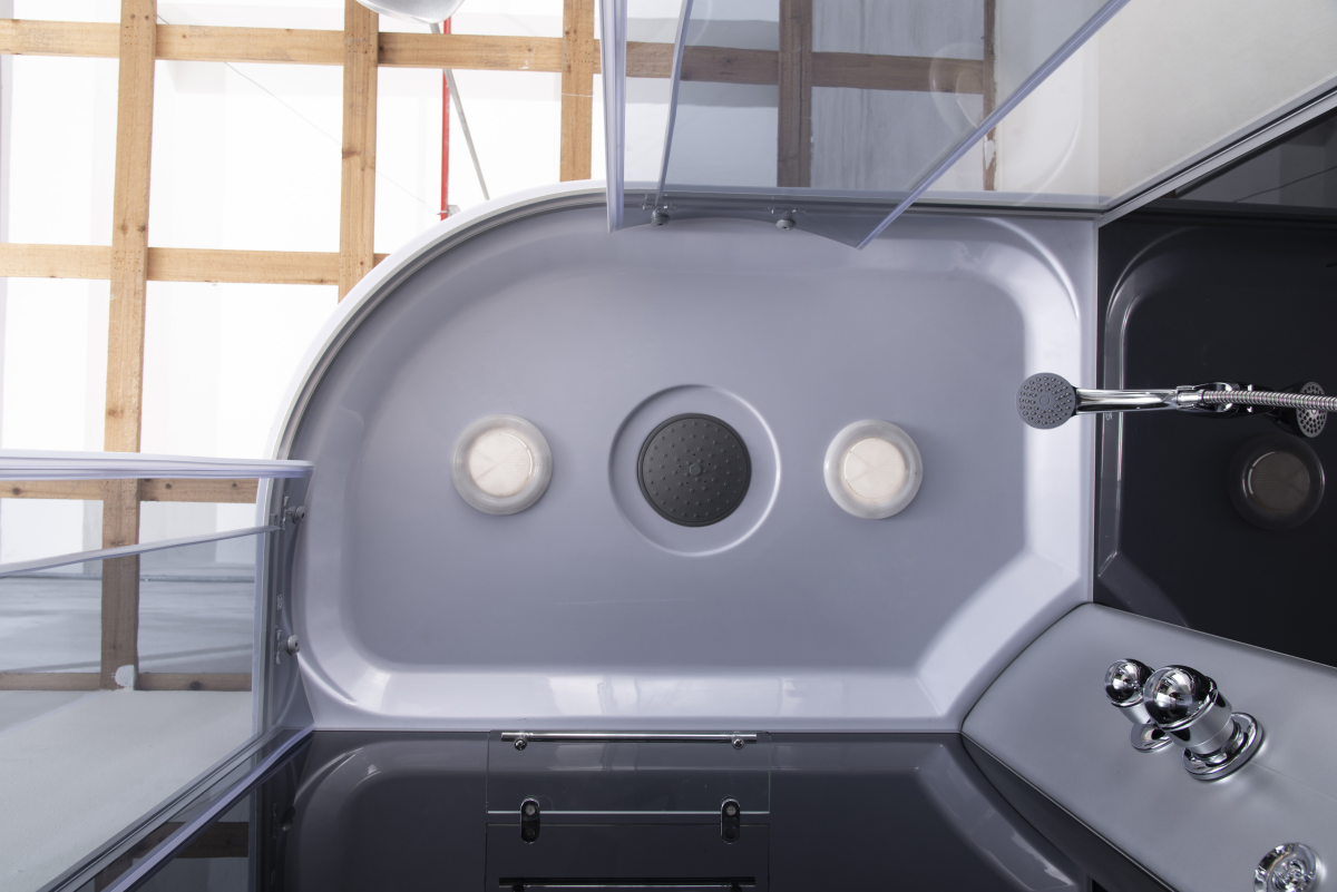 EvaGold душевая кабина с гидромассажем 120х80 стекло тонированное T122BS-R