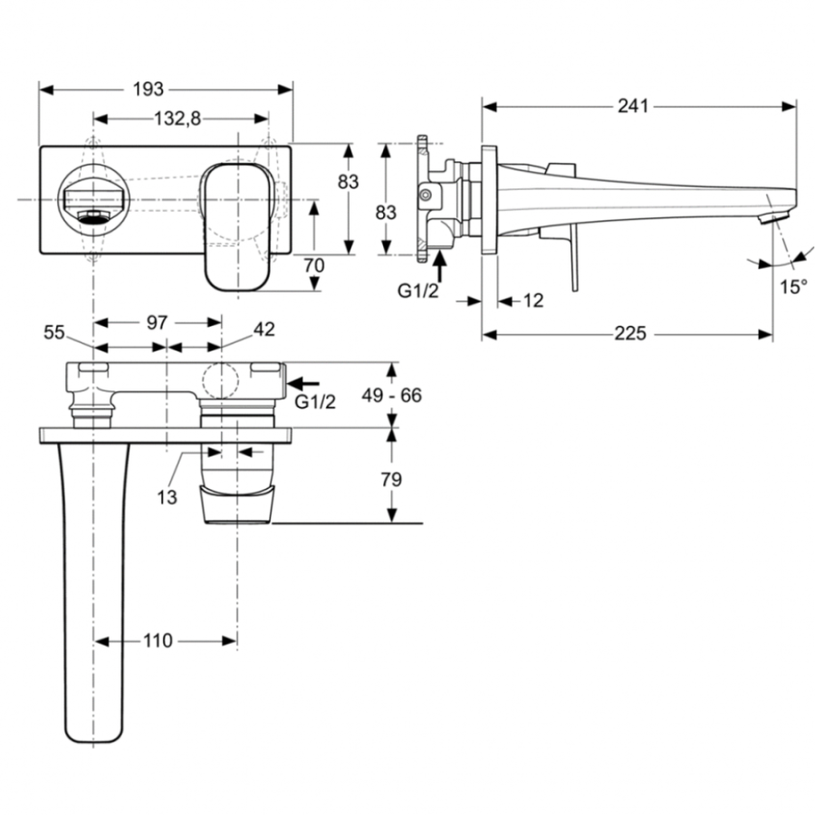 Ideal Standard Tonic смеситель для раковины A6335AA